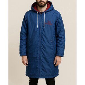 Vintage Tru West Jacket Men’s Medium Blue Fleece Lined Parka Montclair USA